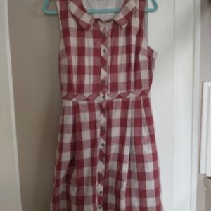 Modcloth Broadcast Coordinator Sleeveless Shirt Dress
